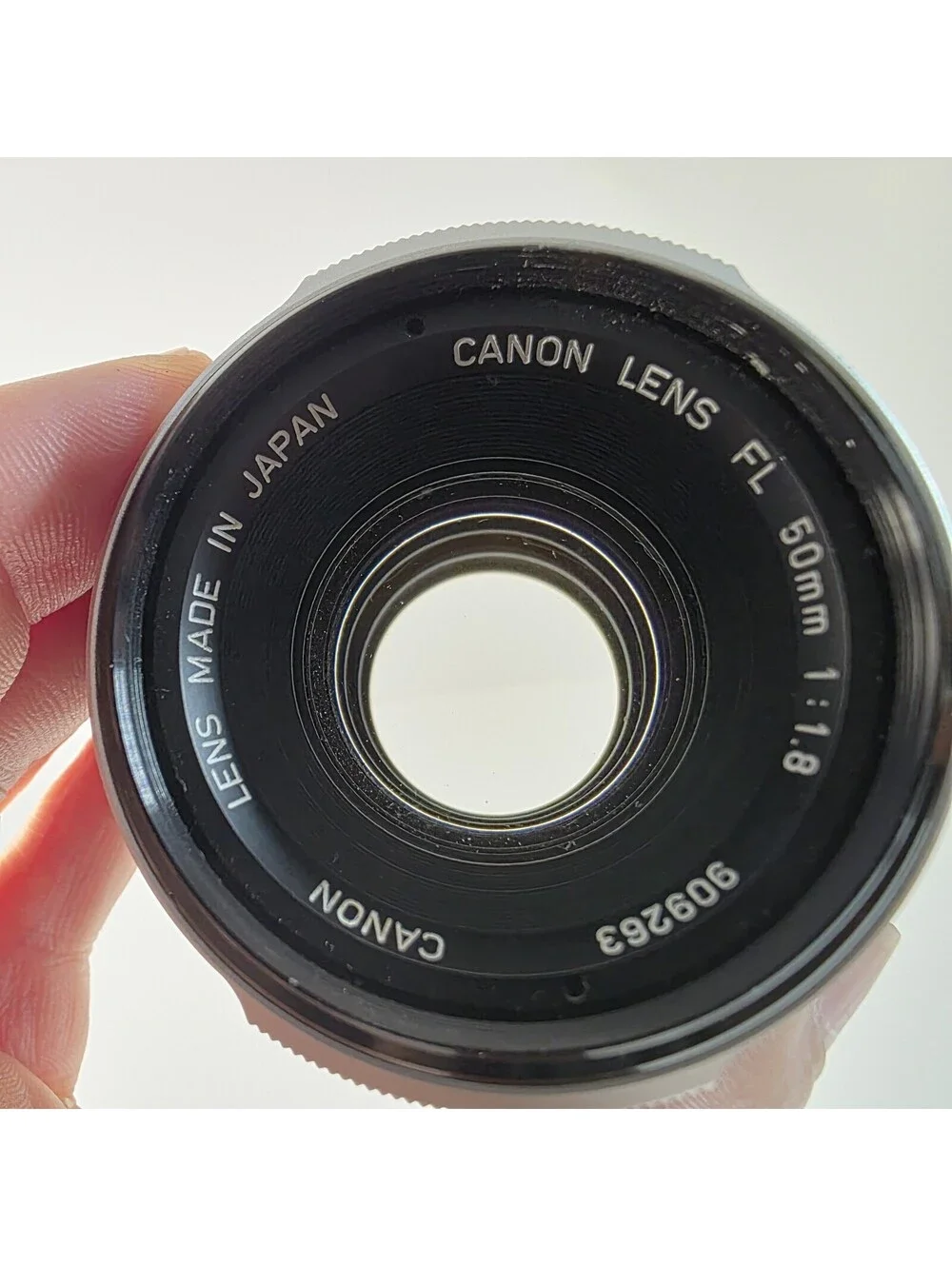 Canon FL 50mm f/1.8 Prime Lens Made in Japan Tested Clean Back Cap Only